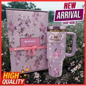 Stanley X Love Shack Fancy Cup 40 oz - Happy Thoughts Quencher Rosa Beaux Purple